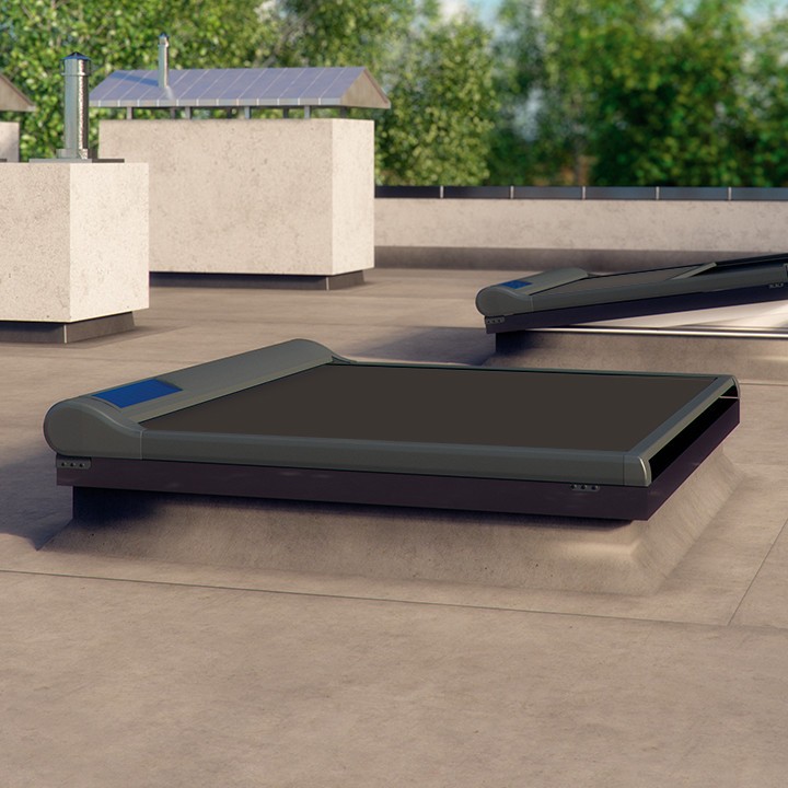 FAKRO AMZ Solar Platdak Screen Screen FAKRO zonwering platdakraam